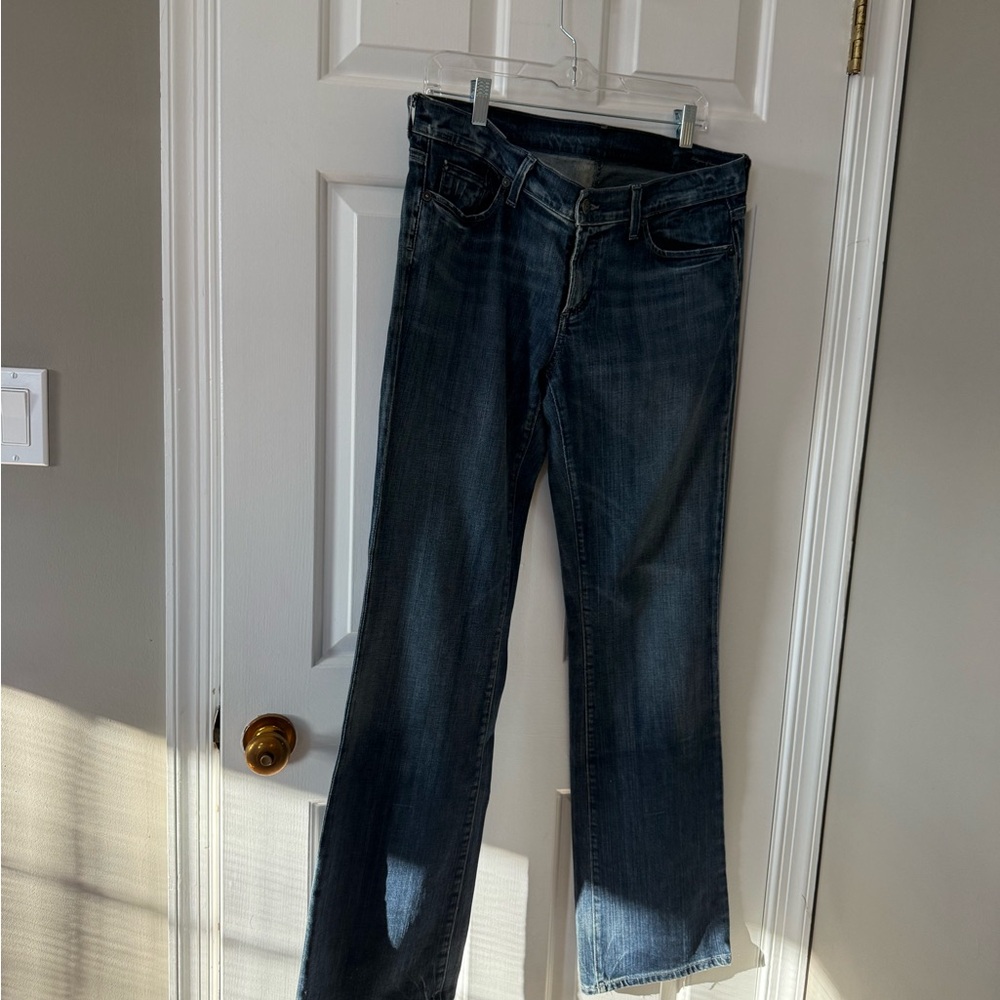 Citizens Of Humanity Dark Blue Straight Leg Jeans